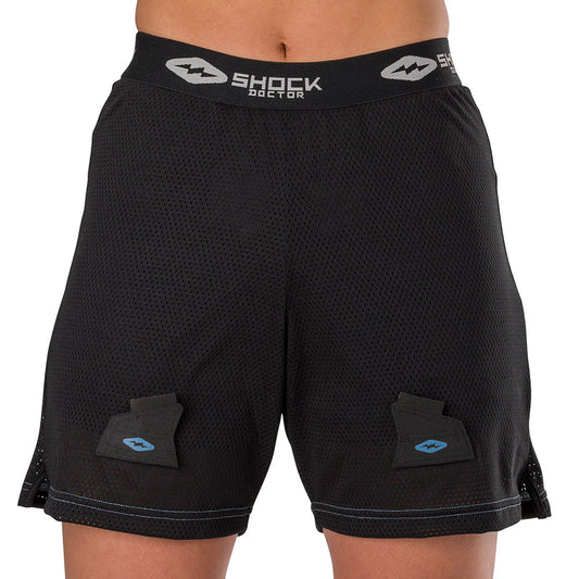 Shock Doctor Women's Loose Hockey Short with Pelvic Protector